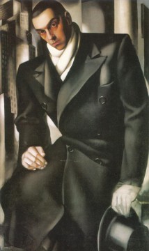 男性またはタデウシュ・デ・レンピッキ氏の肖像画 1928年 現代タマラ・デ・レンピッカ Oil Paintings